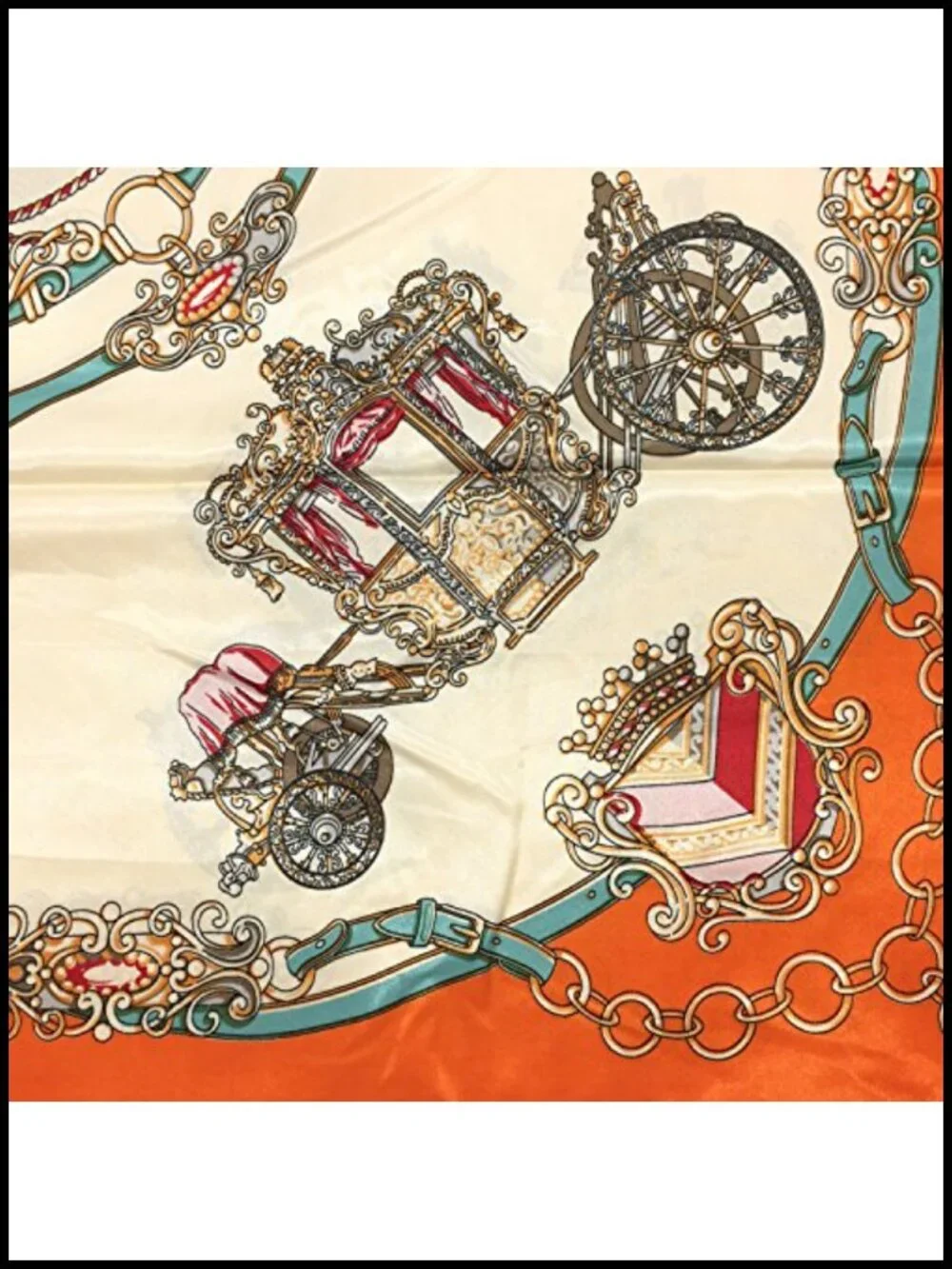 Silk Feeling Satin Large Square Scarf Floral Headscarf Wrap